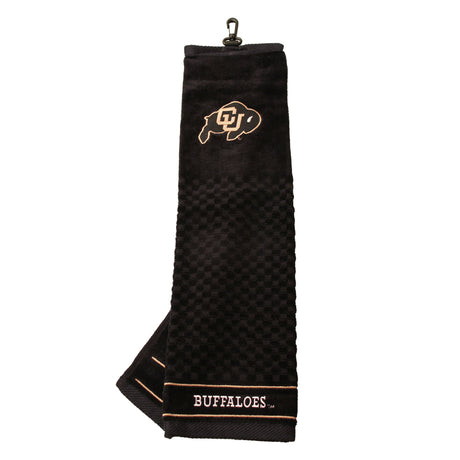 Colorado Buffaloes Tri-Fold Embroidered Scrubber Golf Towel