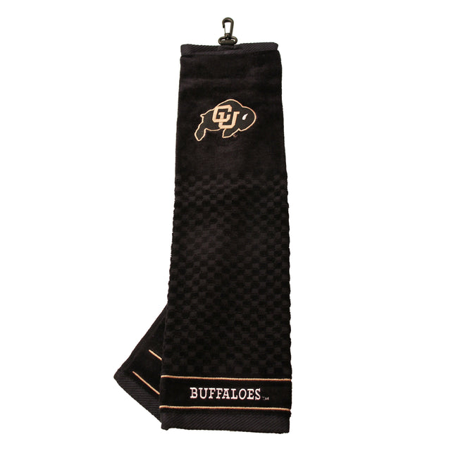 Colorado Buffaloes Tri-Fold Embroidered Scrubber Golf Towel