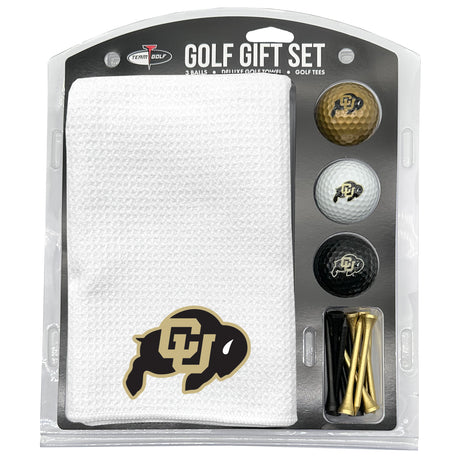 Colorado Buffaloes Microfiber Towel Golf Gift Set - White