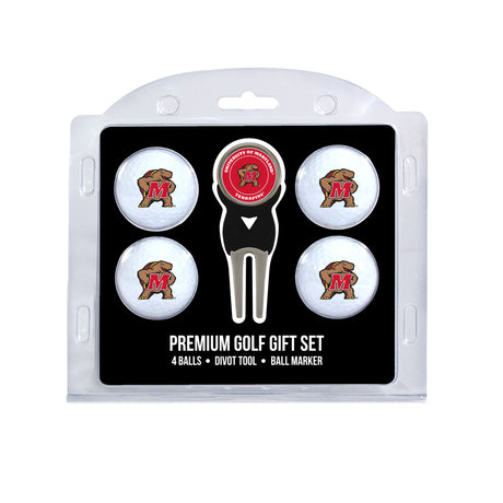 Maryland Terrapins 4 Golf Balls And Divot Tool Gift Set