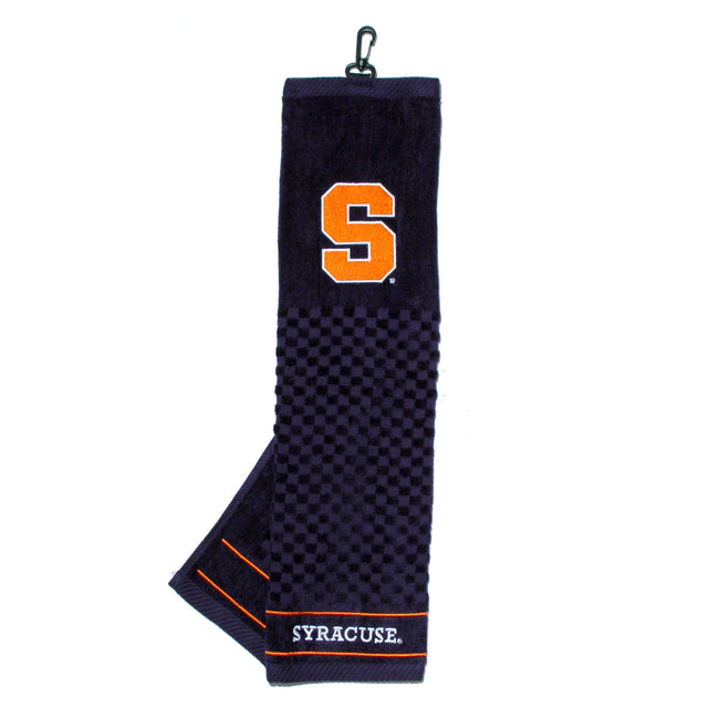 Syracuse Orange  Tri-Fold Embroidered Scrubber Golf Towel