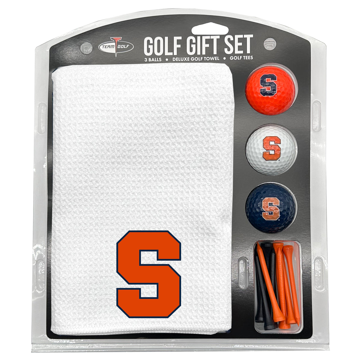 Syracuse Orange  Microfiber Towel Golf Gift Set - White