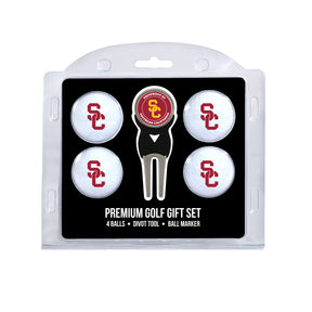 USC Trojans 4 Golf Balls And Divot Tool Gift Set