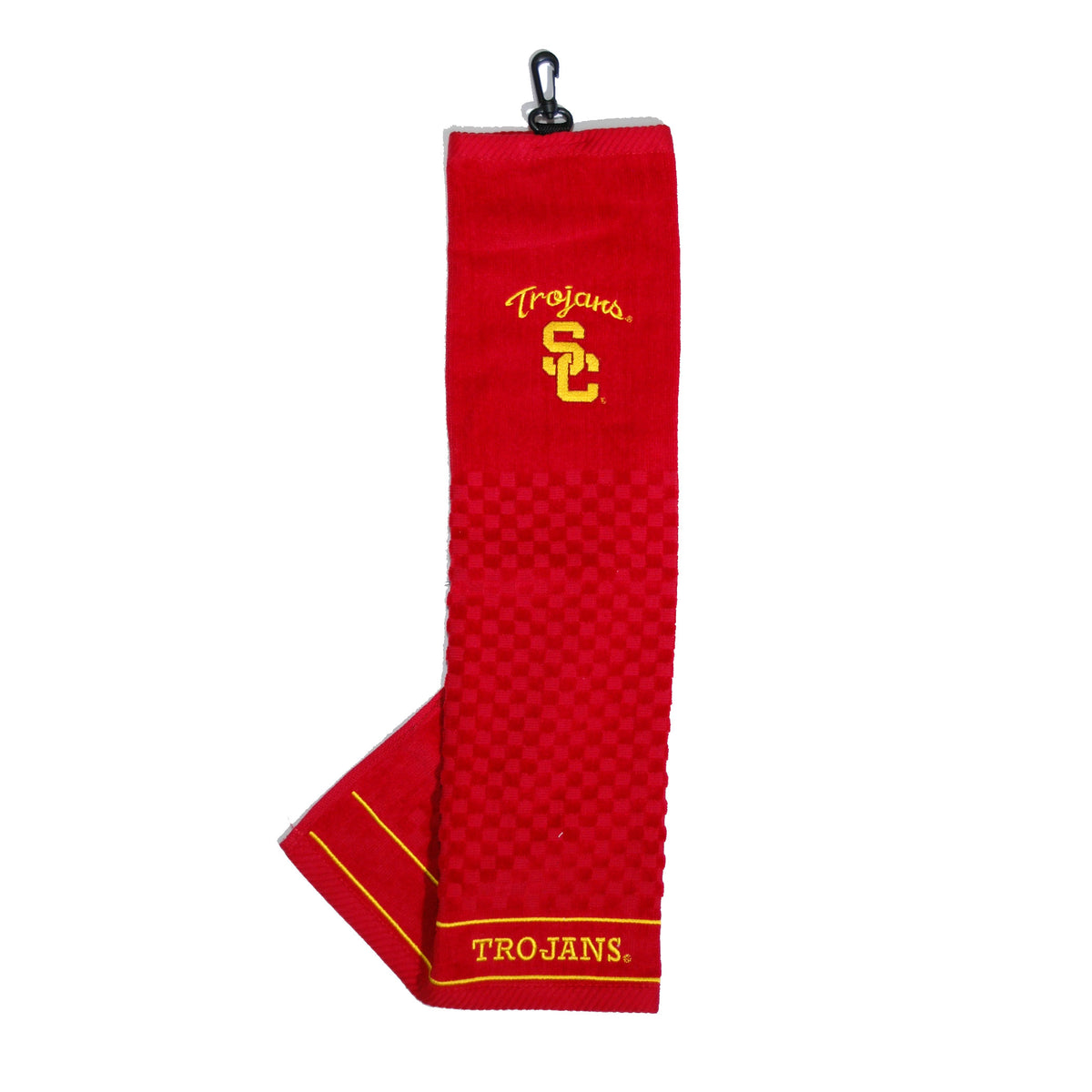 USC Trojans Tri-Fold Embroidered Scrubber Golf Towel