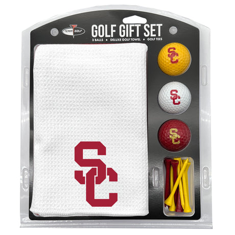 USC Trojans Microfiber Towel Golf Gift Set - White