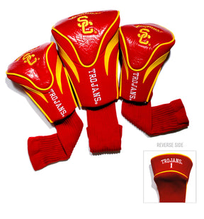 USC Trojans 3 Pack Embroidered Contour Golf Headcovers