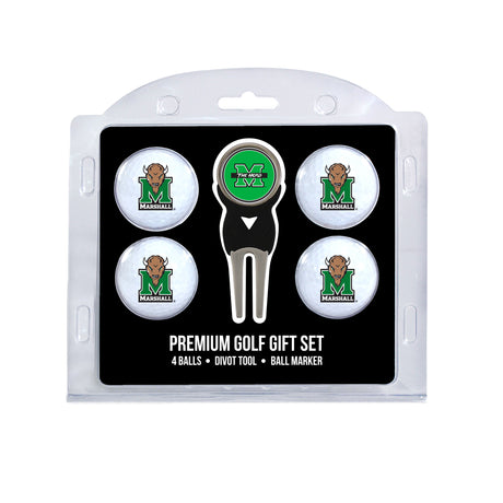 Marshall Thundering Herd 4 Golf Balls And Divot Tool Gift Set