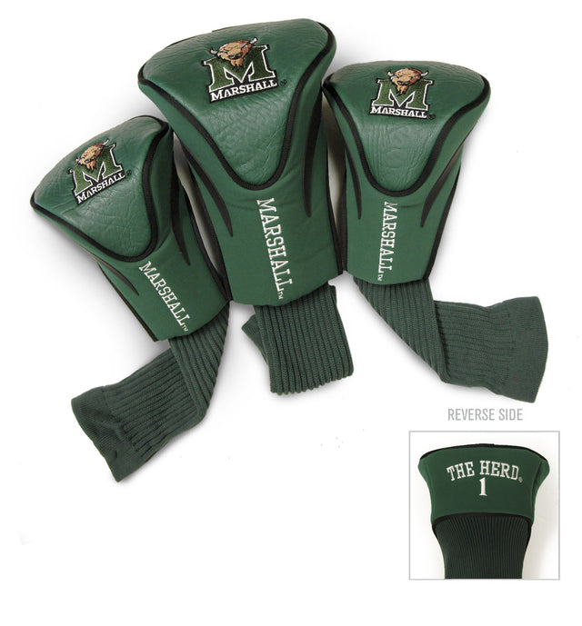 Marshall Thundering Herd 3 Pack Embroidered Contour Golf Headcovers