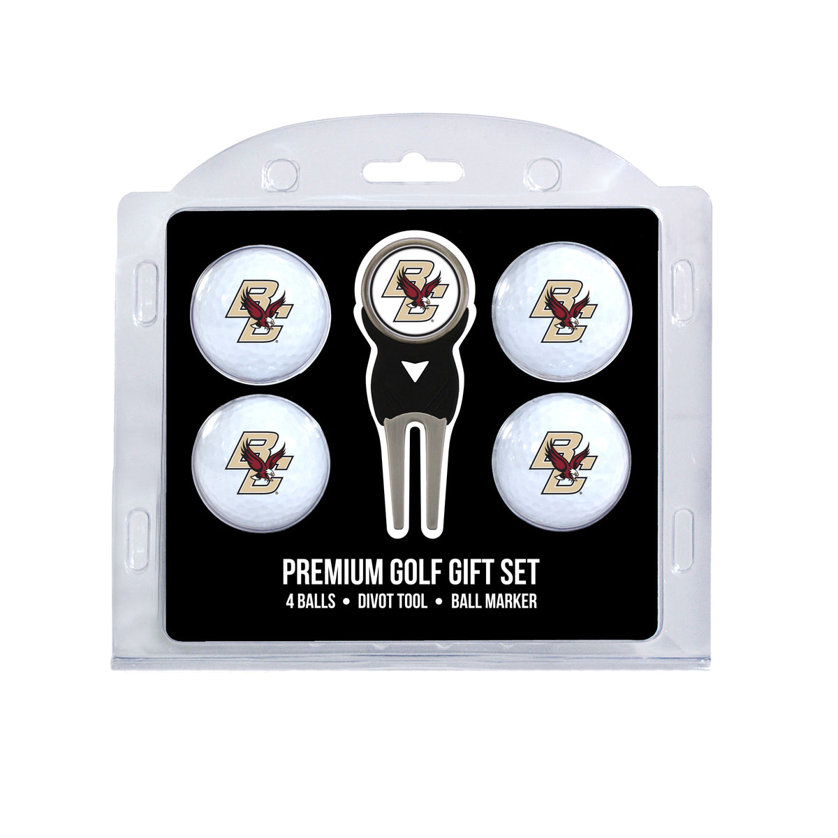 Boston College Eagles 4 Golf Balls And Divot Tool Gift Set