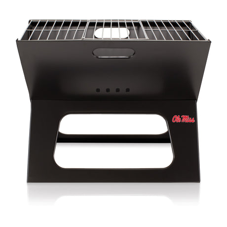 Mississippi Rebels X-Grill Portable Charcoal BBQ Grill