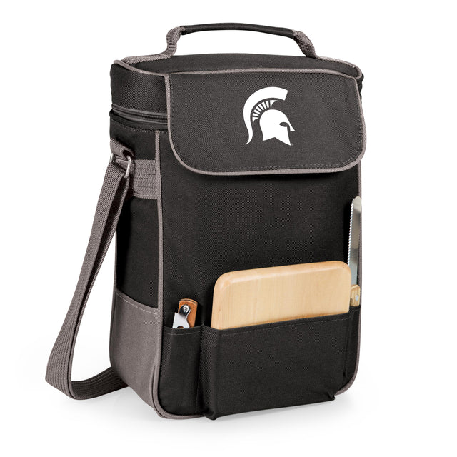 Michigan State Spartans Duet Wine & Cheese Tote - Grey