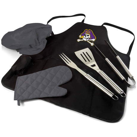 East Carolina Pirates BBQ Apron Tote Pro Grill Set