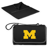 Michigan Wolverines Outdoor Picnic Blanket and Tote - Black