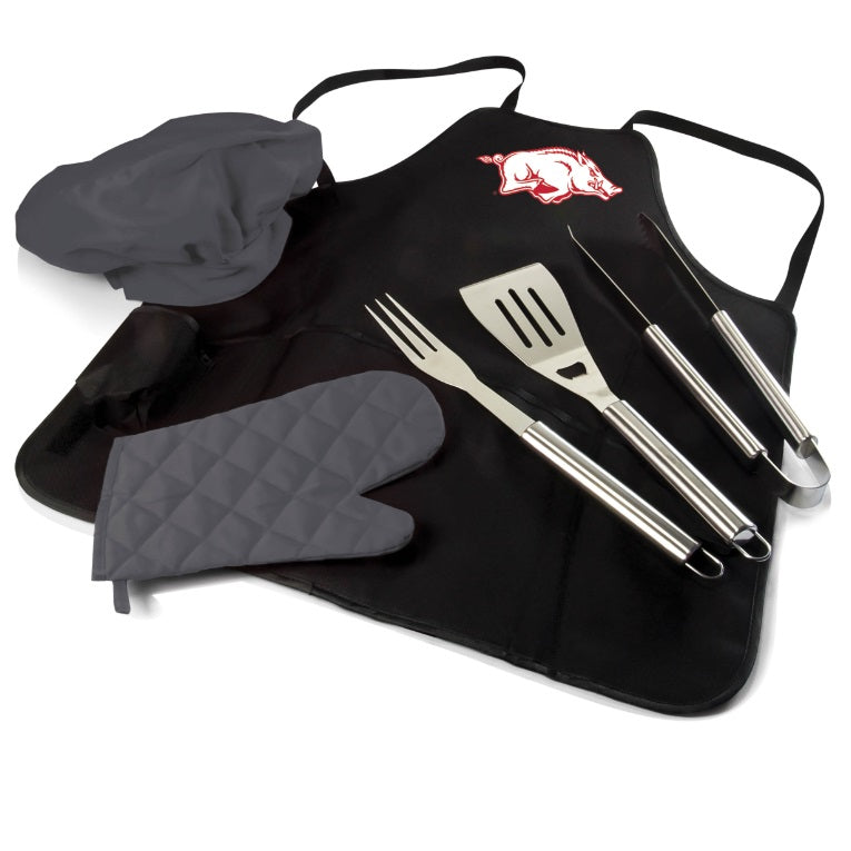 Arkansas Razorbacks BBQ Apron Tote Set