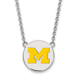 Marquette Golden Eagles Sterling Silver Gold Plated Extra Small Dangle Earrings