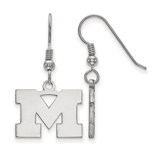 Marquette Golden Eagles Sterling Silver Gold Plated Large Enameled Pendant