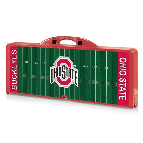 Ohio State Buckeyes Picnic Table Portable Folding Table with Seats - Football