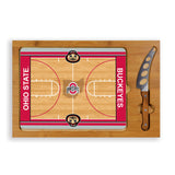 Ohio State Buckeyes Icon Glass Top Cutting Board & Knife Set - Basketball