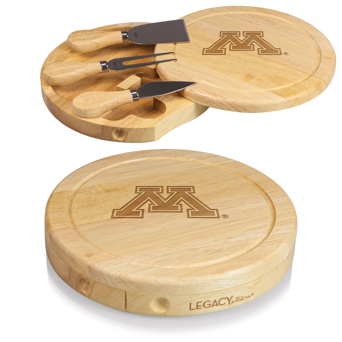 Minnesota Golden Gophers Brie Cheese Cutting Board & Tools Set