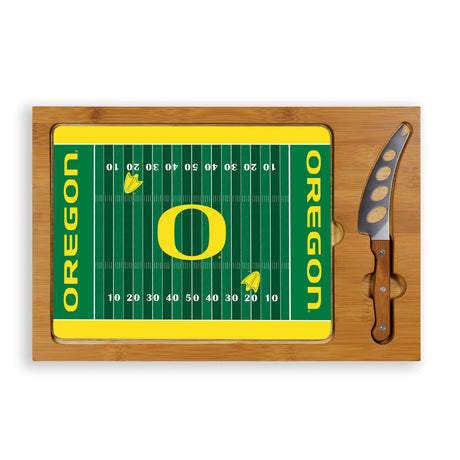 Oregon Ducks Icon Glass Top Cutting Board & Knife Set