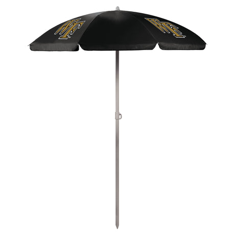 Wake Forest Demon Deacons 5.5 Ft. Portable Beach Umbrella - Black