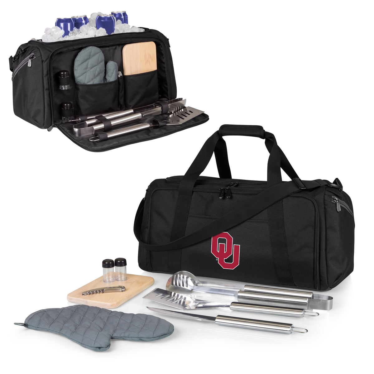 Oklahoma Sooners BBQ Kit Grill Set & Cooler