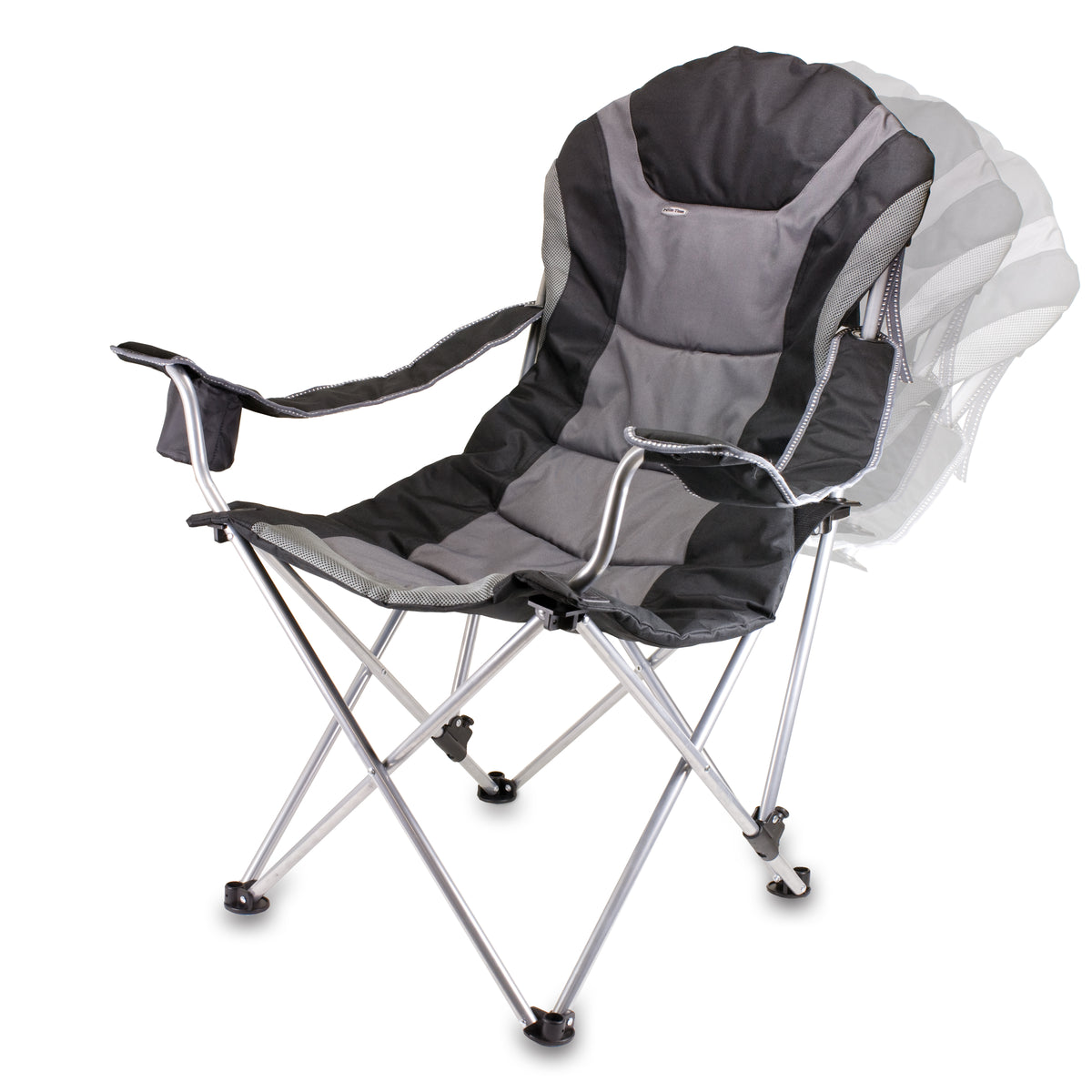 Wake Forest Demon Deacons Reclining Camp Chair - Black