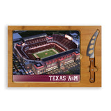 Texas A&M Aggies Icon Glass Top Cutting Board & Knife Set