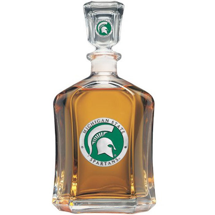 MSU Spartans Capitol Decanter