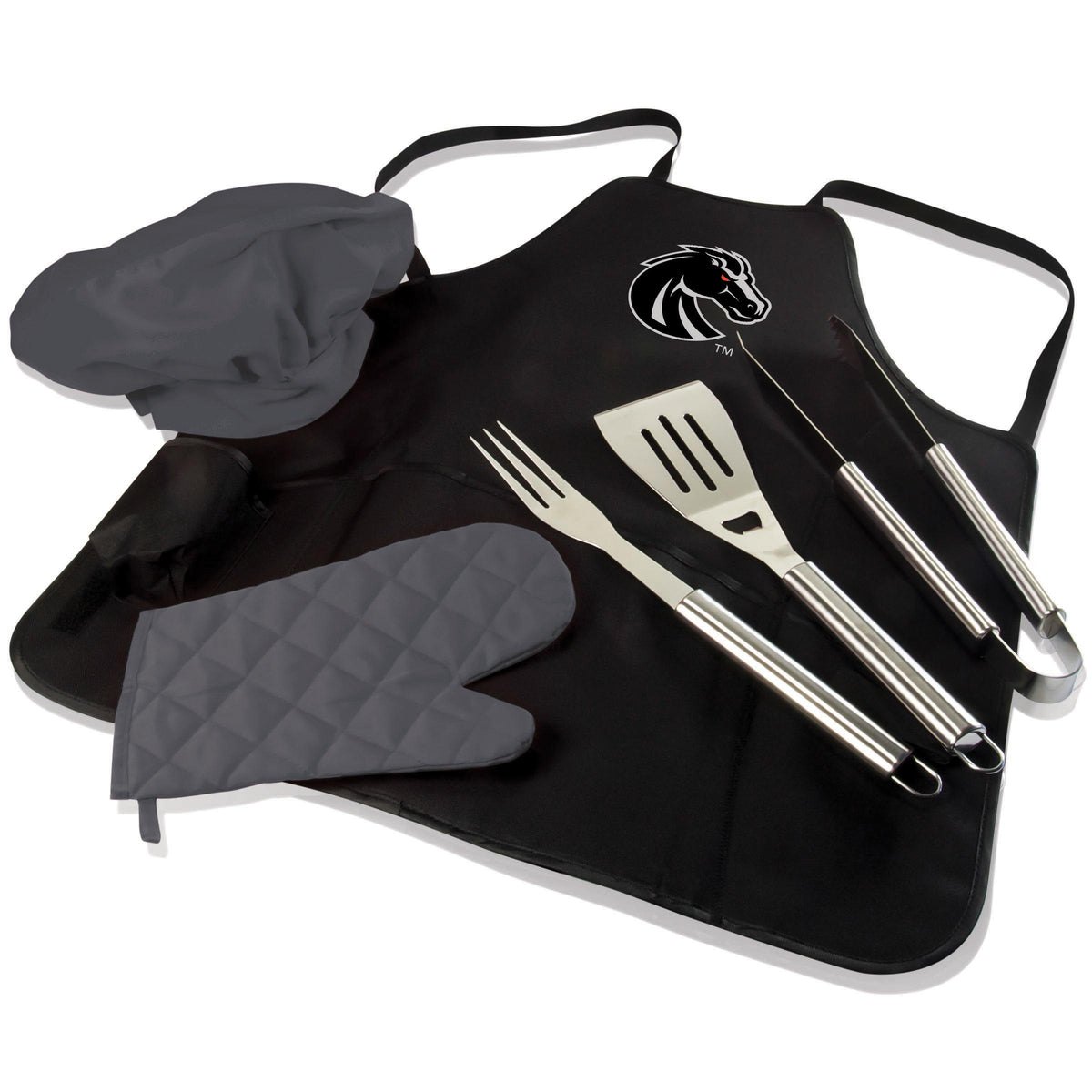 Boise State Broncos BBQ Apron Tote Pro Grill Set
