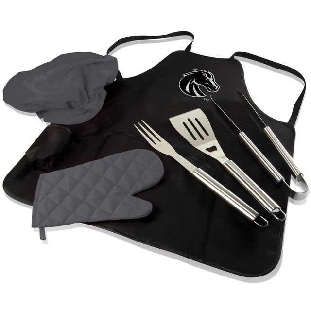 Boise State Broncos BBQ Apron Tote Pro Grill Set
