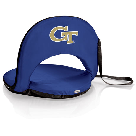 Georgia Tech Yellow Jackets Portable Reclining Seat - Navy