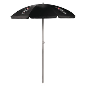NC State Wolfpack 5.5 Ft. Portable Beach Umbrella - Black