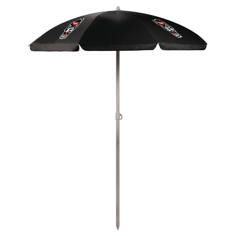 NC State Wolfpack 5.5 Ft. Portable Beach Umbrella - Black