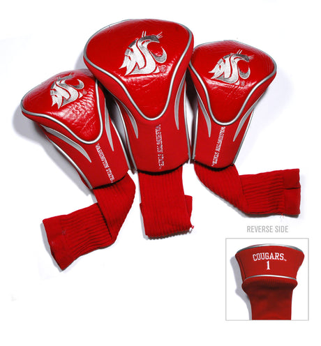 Washington State Cougars 3 Pack Embroidered Contour Golf Headcovers