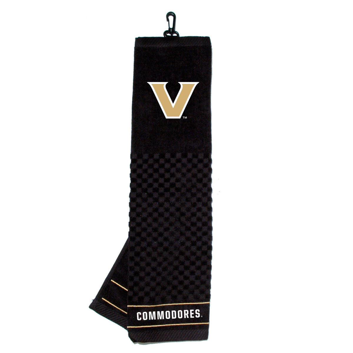 Vanderbilt Commodores Tri-Fold Embroidered Scrubber Golf Towel