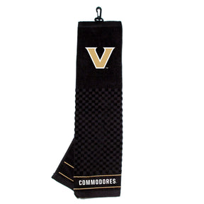 Vanderbilt Commodores Tri-Fold Embroidered Scrubber Golf Towel