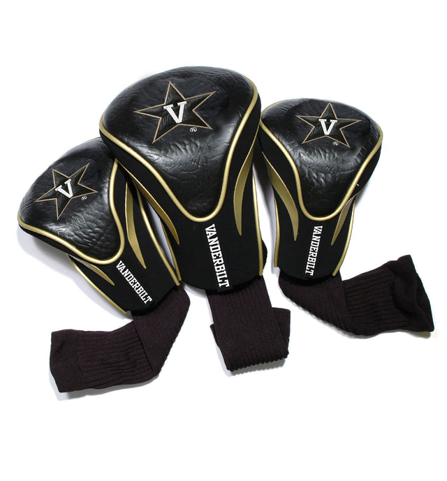 Vanderbilt Commodores 3 Pack Embroidered Contour Golf Headcovers