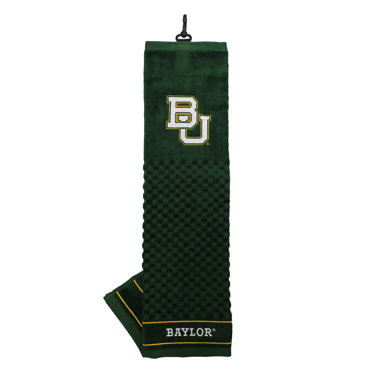 Baylor Bears Tri-Fold Embroidered Scrubber Golf Towel