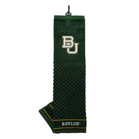 Baylor Bears Tri-Fold Embroidered Scrubber Golf Towel