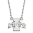 Iowa Hawkeyes I Logo Sterling Silver Necklace