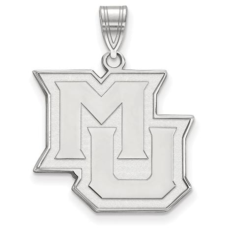 Marquette Golden Eagles 14k White Gold Small Pendant