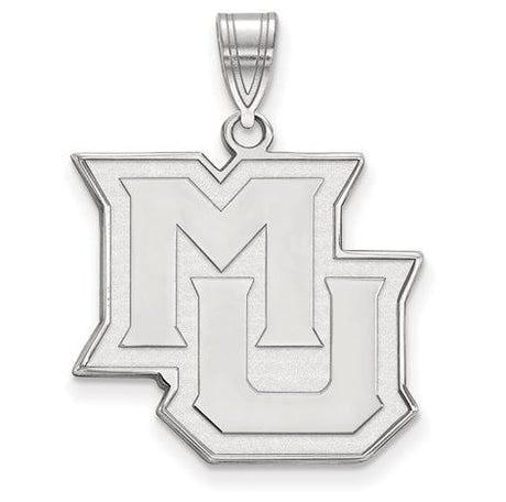 Marquette Golden Eagles 14k White Gold Small Pendant