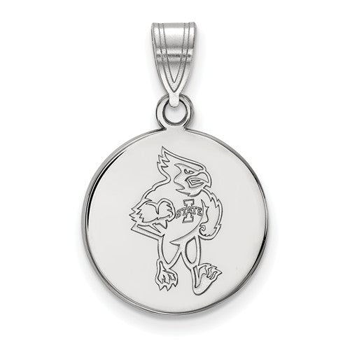 Iowa Hawkeyes I Logo 14K Gold Pendant Necklace