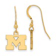 Marquette Golden Eagles Golden Eagles Sterling Silver Gold Plated Large Pendant