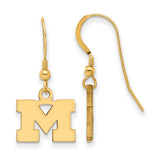 Marquette Golden Eagles Golden Eagles Sterling Silver Gold Plated Large Pendant