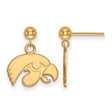 Illinois Fighting Illini Shield 14K Gold Post Earrings