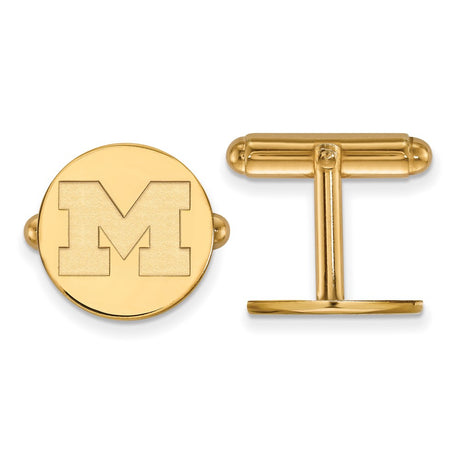 Marquette Golden Eagles Sterling Silver Gold Plated Medium Pendant