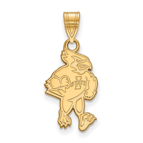 Iowa Hawkeyes Mascot 14K Gold Pendant Necklace