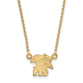 Iowa State University 14k White Gold Small Pendant Necklace